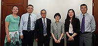 Prof. SONG Yonghua (third from left), Provost of Zhejiang University, visits CUHK and meets with Prof. Fanny CHEUNG (third from right), Pro-Vice-Chancellor of CUHK